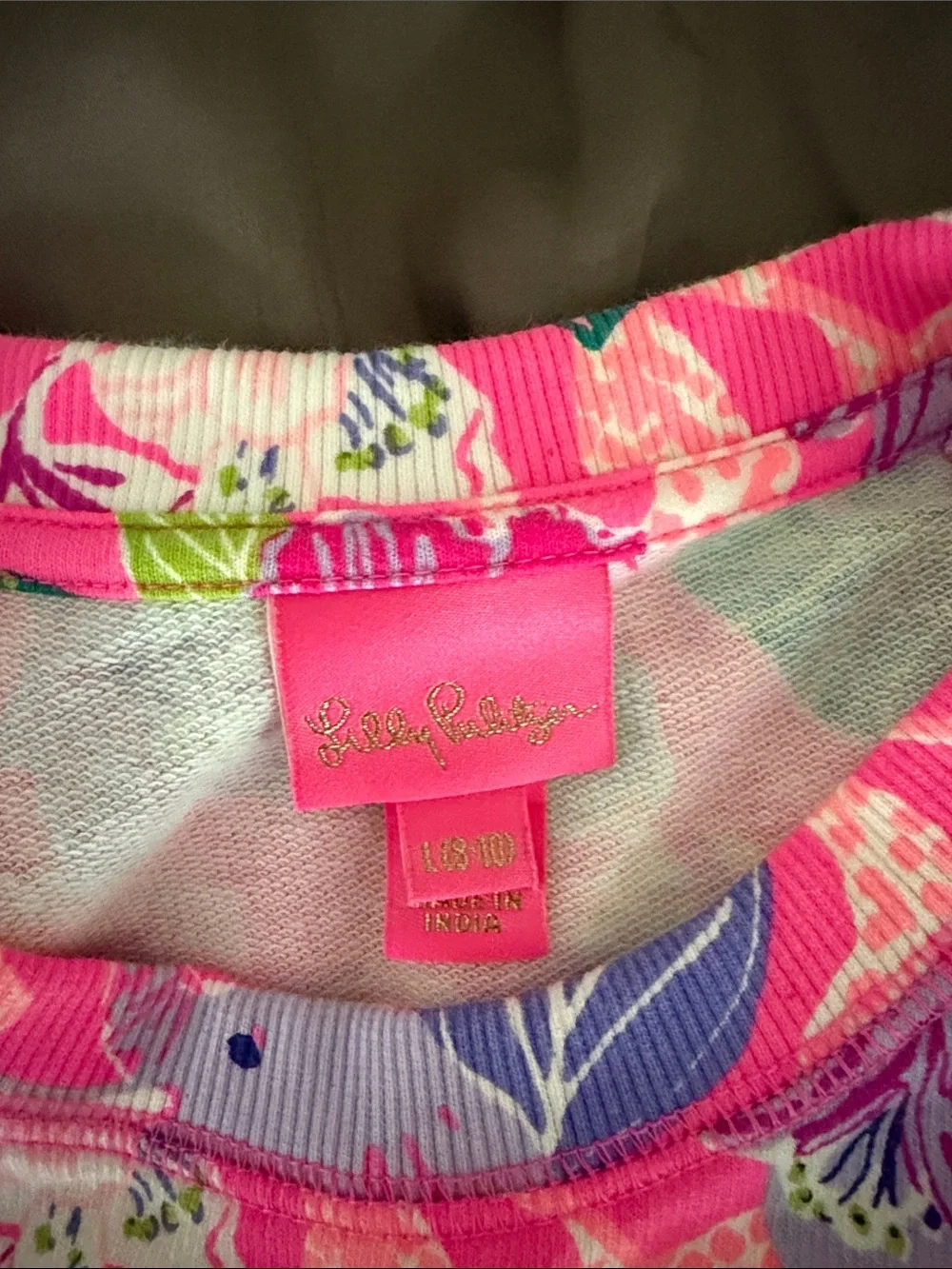 Lilly Pulitzer Best Of Friends MINI BEACH COMBER DRESS Pink Isle Girl L (9-10)